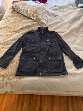 Michael Kors Black Military Field Jacket